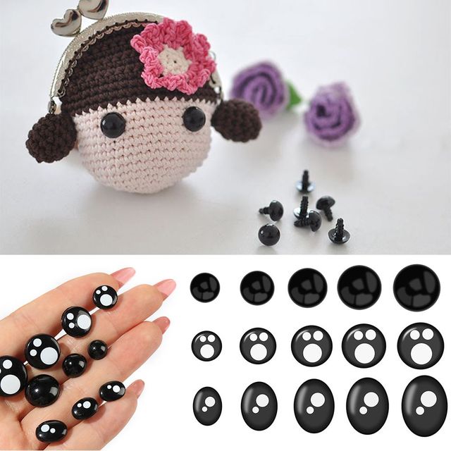 Plastic Stuffed Animals Crochet - Plastic Black Eyes Doll Toys Accessories  Clothes - Aliexpress